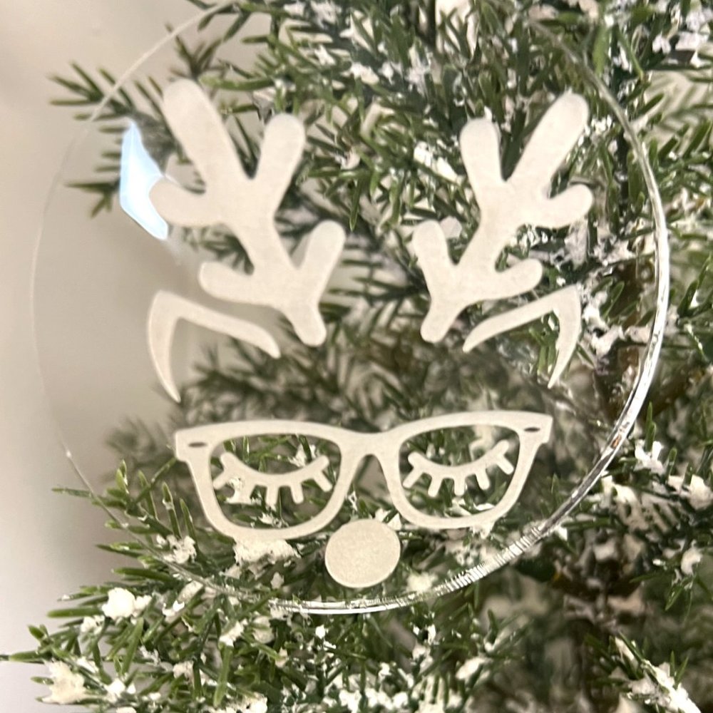 Two (2) Prancer - Reindeer Ornaments